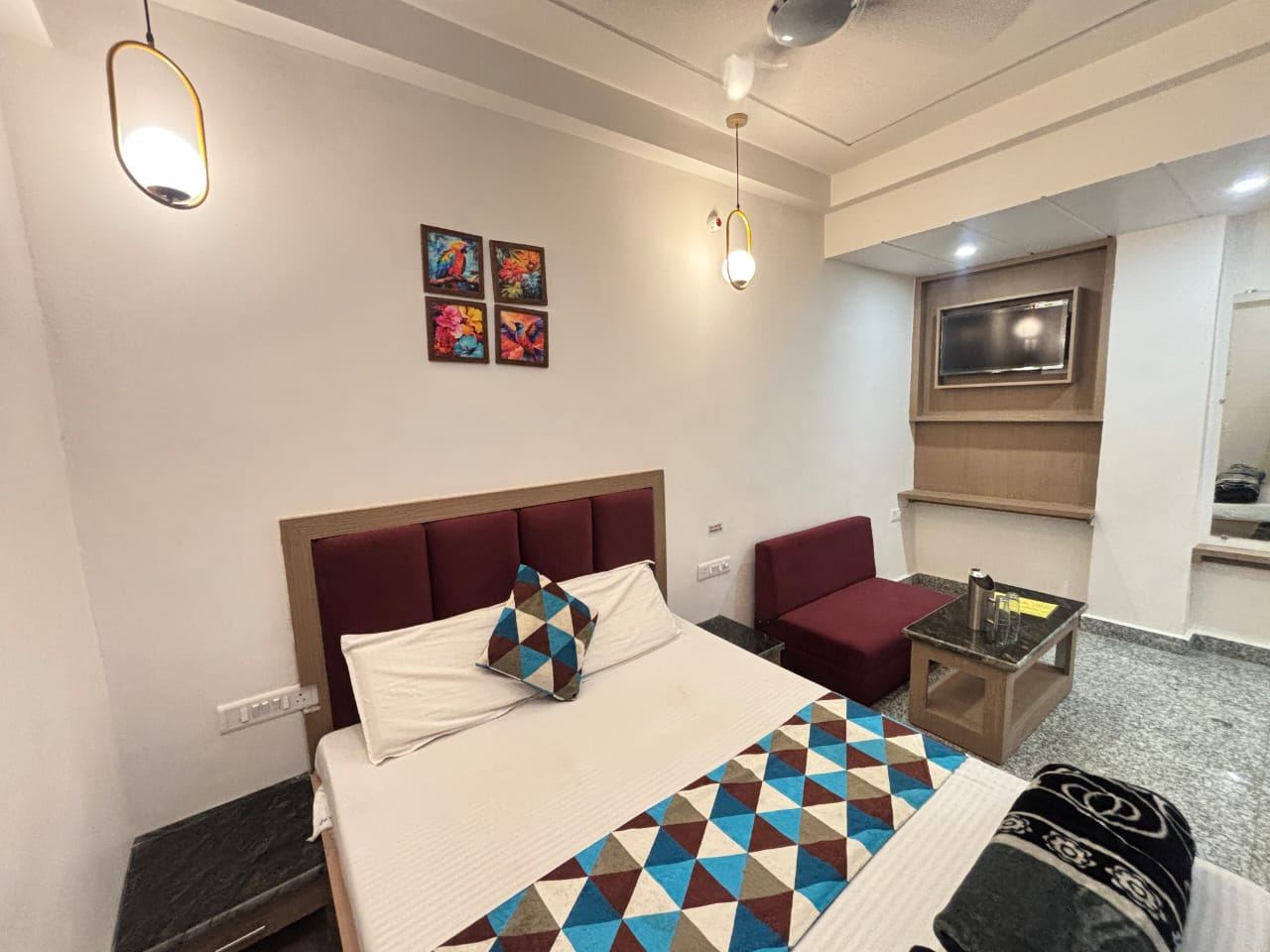 Deluxe double AC room at Luxmi Hotel